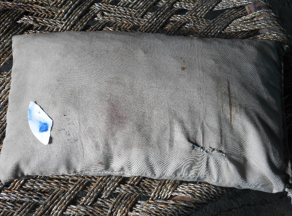 Figure 2: Blood detected on cot lying in the room No.1.