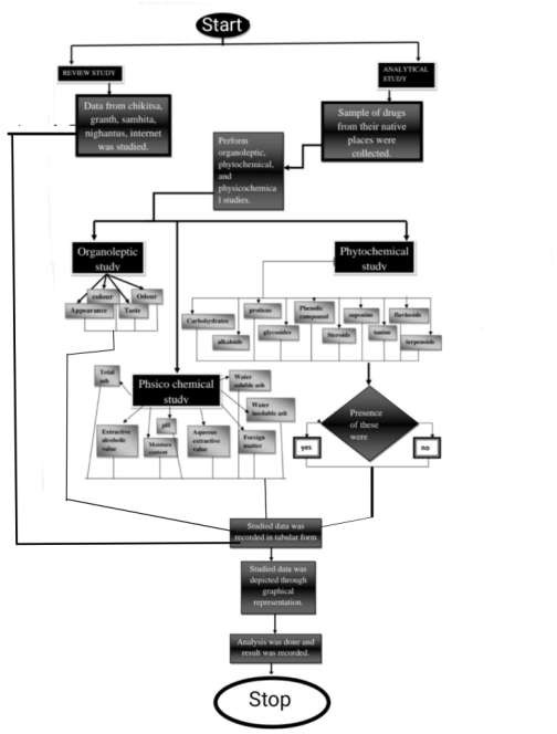 Figure 1: Flow chart of experimental analysis and process description.