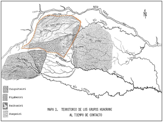 Figure 4: ** Territorio tradicional Nihuairi-Piyemoiri.