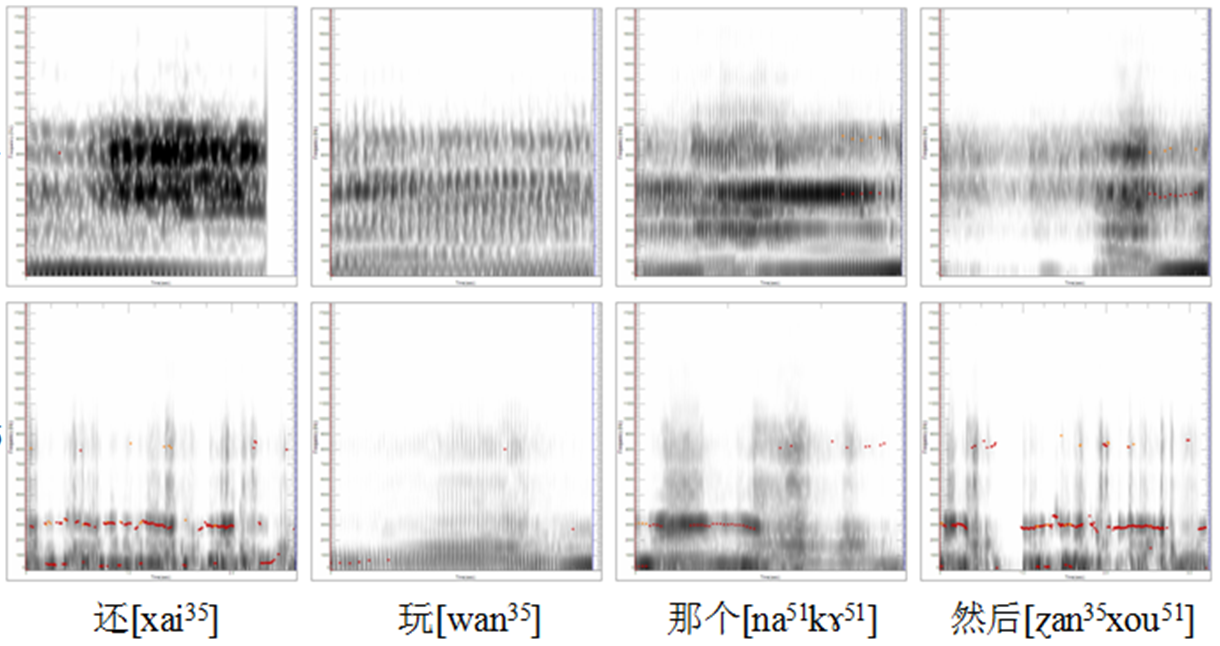Figure 5: Spectrograms of Comparable Segments from S13.