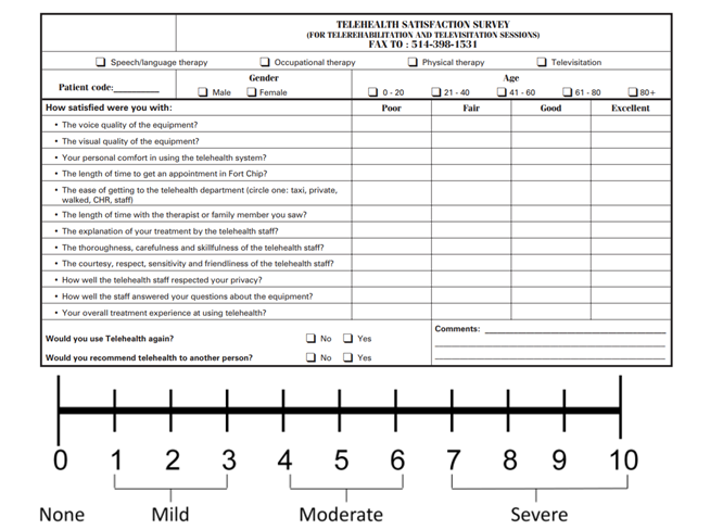 Figure 1: Numeric Pain Rating Scale.