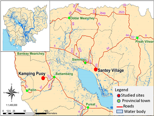Figure 1: Location of the studied area.