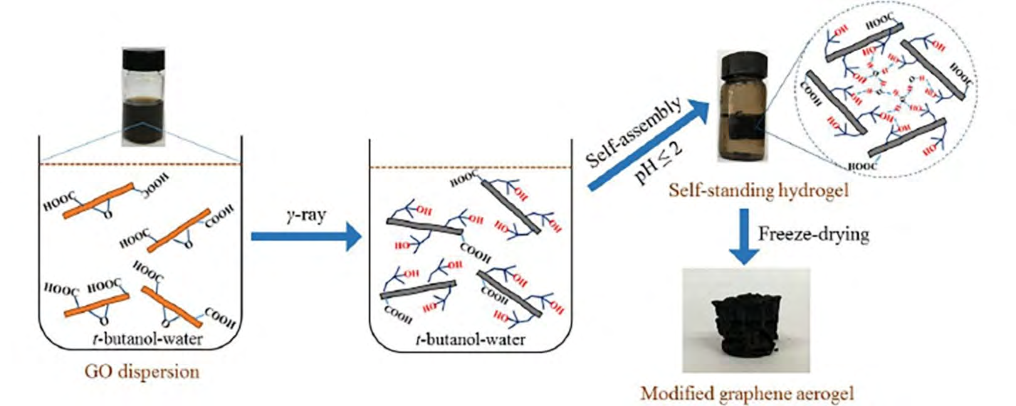 Figure 4: Self assembling properties of GO [5].