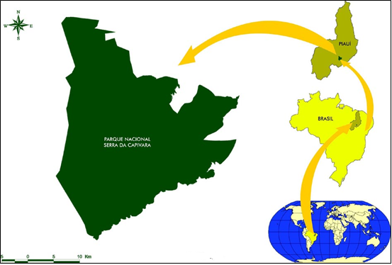 Figure 1: ** The location of Serra da Capivara National Park.