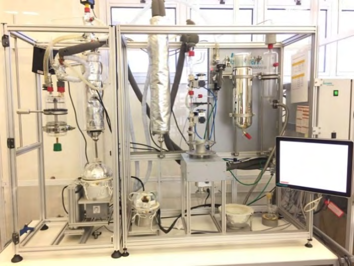 Figure 2: Micro-distillation system HMS-500 AC i-Fischer with annex addition.