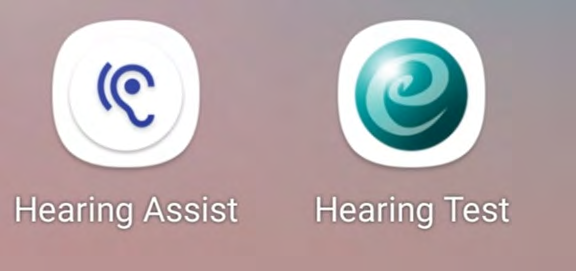 Figure 1: Logos of the selected hearing applications for this study: Hearing Assist and Hearing Test.