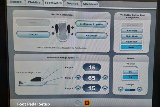 Figure 2: Tubing for 23G vitrectomy and connection to ACenSS machine.