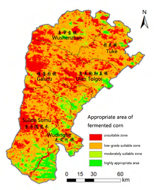 Figure 26: Planting sample sites of fermented corn, alfalfa and oats.