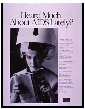Figure 8: Early CDC AIDS education flyer. Courtesy, National Library of Medicine.