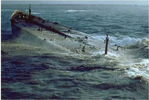 Figure 2: Exsplosion of tanker Mega-Borg.