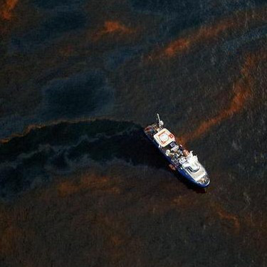Figure 5: Illegal oil dumping into the sea.